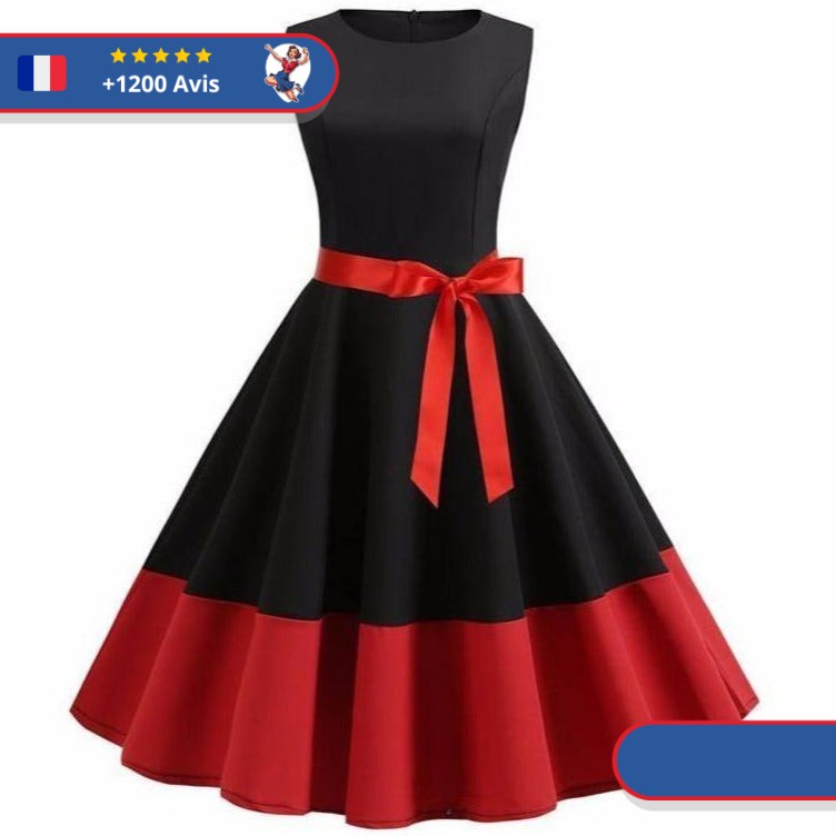 Robe Pin-up Vintage En Mousseline - Style Années 50 Rockabilly - Grande Taille Disponible - Pour Mariage, Soirée, été
